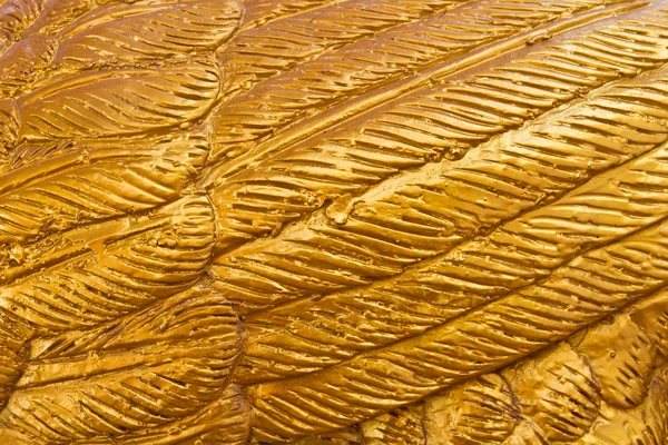 Modello di piuma d'uccello dorato — Foto Stock