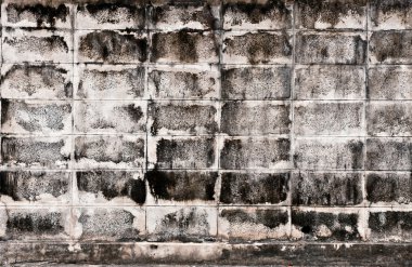 yaşlı gri dikdörtgen tuğla duvar