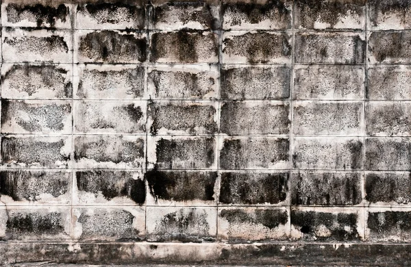 Pared de ladrillo rectángulo gris envejecido — Foto de Stock