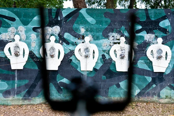 Human shaped shooting target — Stock Photo, Image