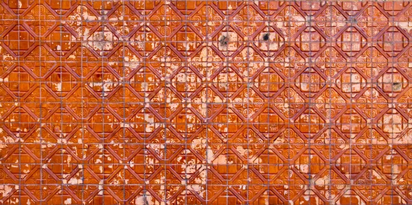 Ruin brown tile pattern — Stock Photo, Image
