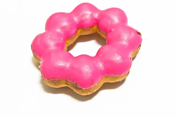 Pink strawberry donut — Stock Photo, Image
