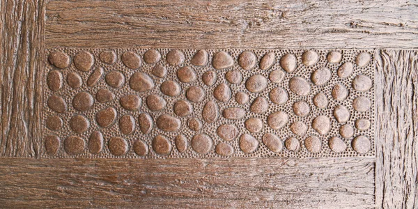 Diseño artesanal de piedra marrón — Foto de Stock