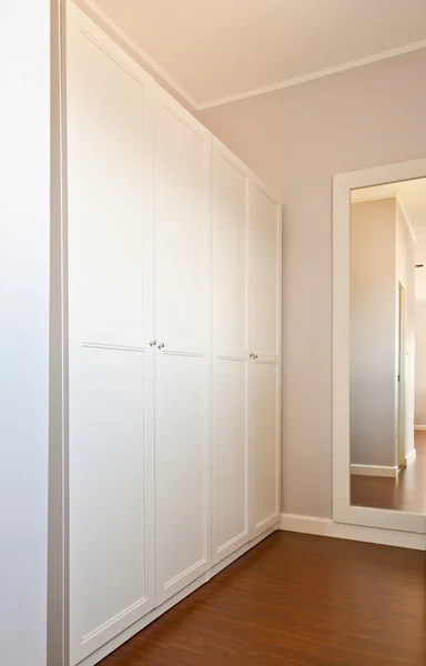 Wooden white wardrobe — Stock Photo, Image