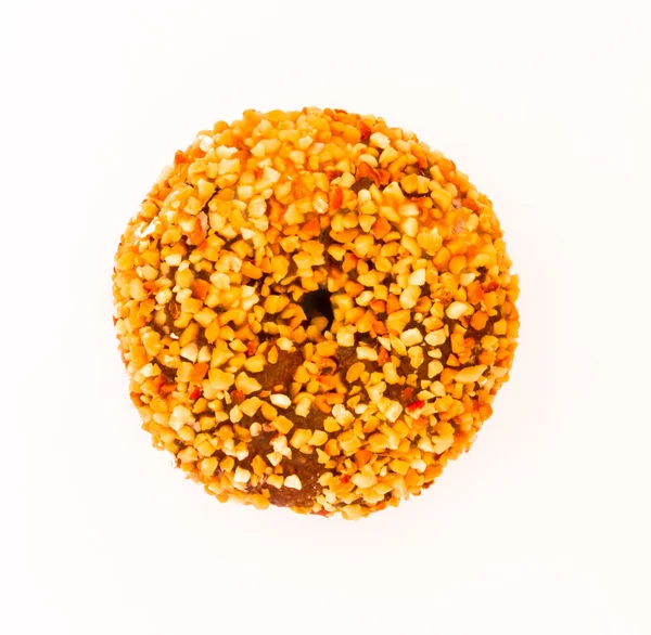 Peanut donut from top — Stock Photo, Image