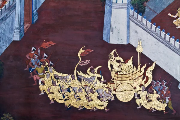 Obra-prima Ramayana pintura — Fotografia de Stock