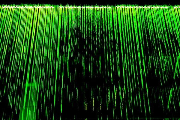 Líneas de luz verde abstracta — Foto de Stock