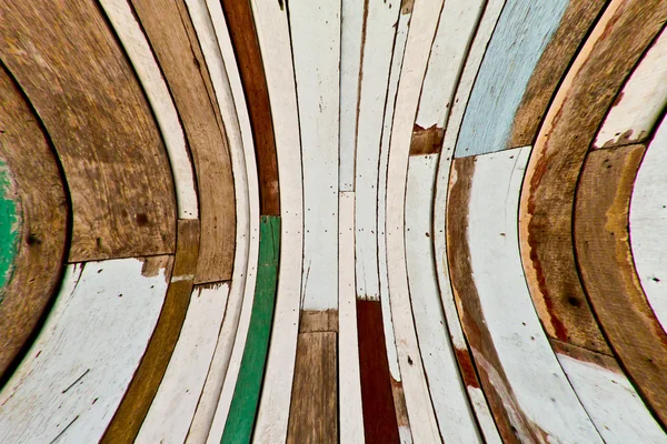 Pintado prancha madeira listrada padrão — Fotografia de Stock