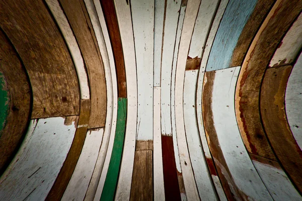 Geschilderd plank hout gestreept patroon — Stockfoto