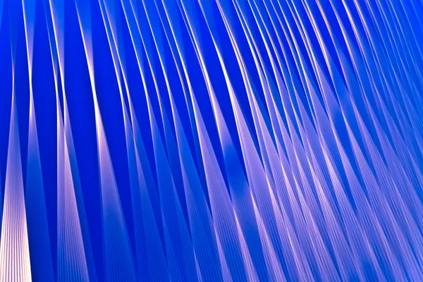 Linha de luz branca abstrata em azul — Fotografia de Stock