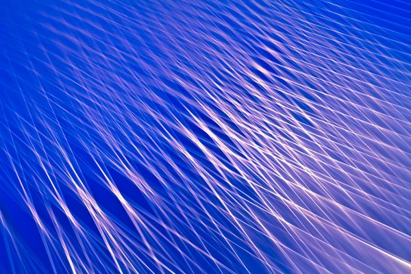 Ligne de lumière blanche abstraite sur bleu — Photo