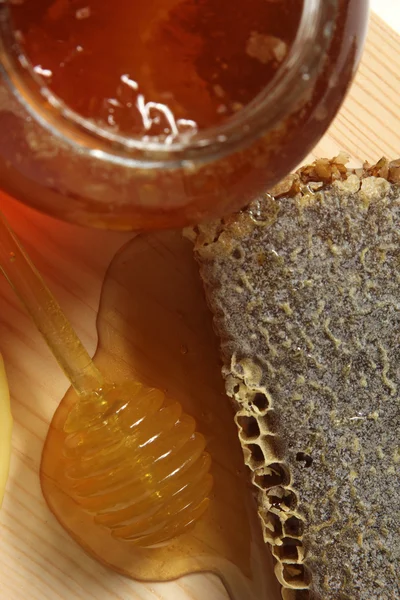 Biologische honing — Stockfoto