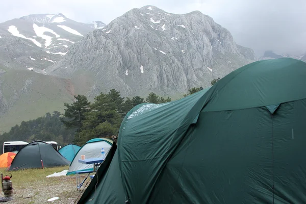 Tenda de acampamento — Fotografia de Stock