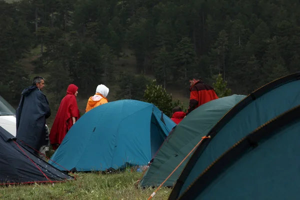 Tenda de acampamento — Fotografia de Stock