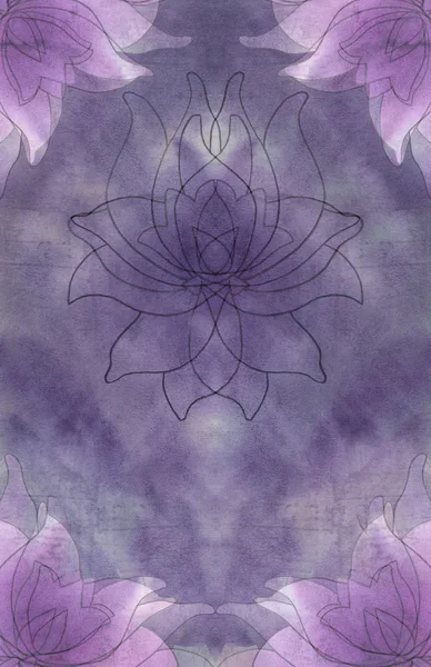 Violett abstrakt Aquarell Hintergrund — Stockfoto