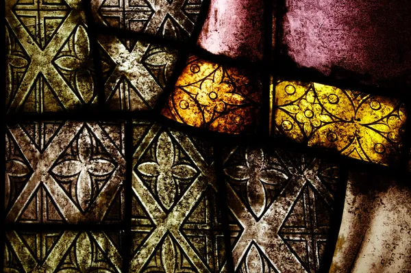 Old dirty stained glass background — Stock Photo, Image
