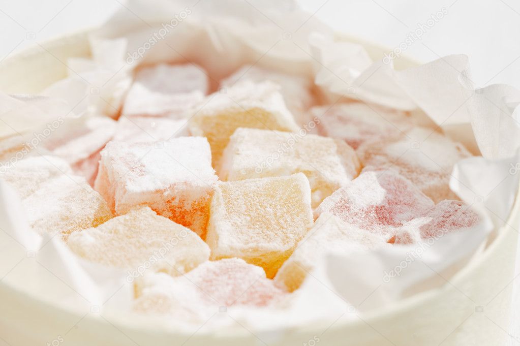 Turkish sweet delight, rose and yellow
