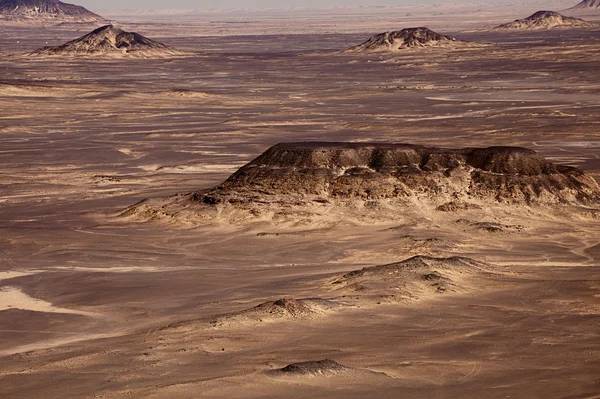 Black Desert in Sahara, western Egypt — Stock Photo, Image
