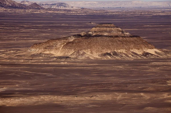 Чёрная пустыня в Сахаре — стоковое фото