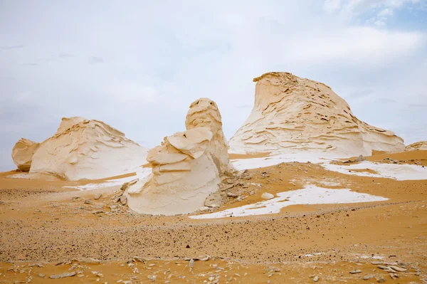 stock image The limestone formation rocks in the White Desert, Egypt