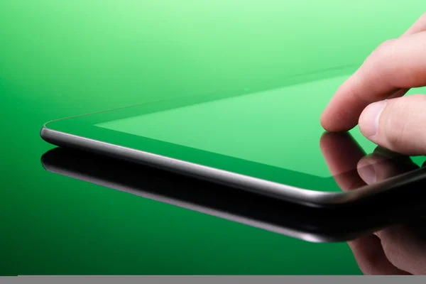 Tablet-Pc is groen (eco) — Stockfoto