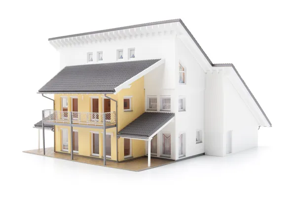 Familjens hus modell — Stockfoto