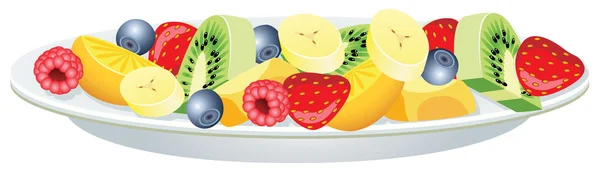 Fruit Salad Cartoon Drawing Mechanic mascot cartoon with tasty salad fruit