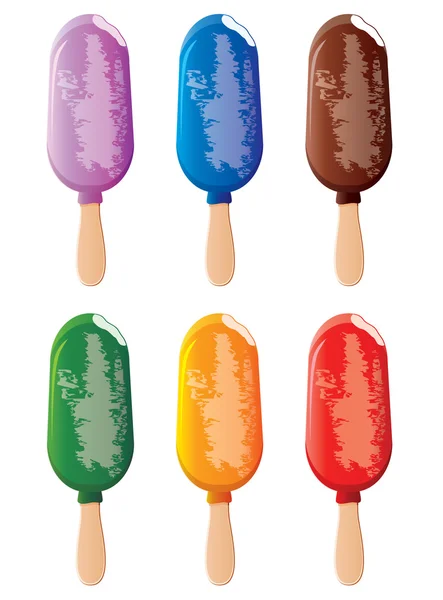 Vectores de stock de Paletas de hielo, ilustraciones de Paletas de