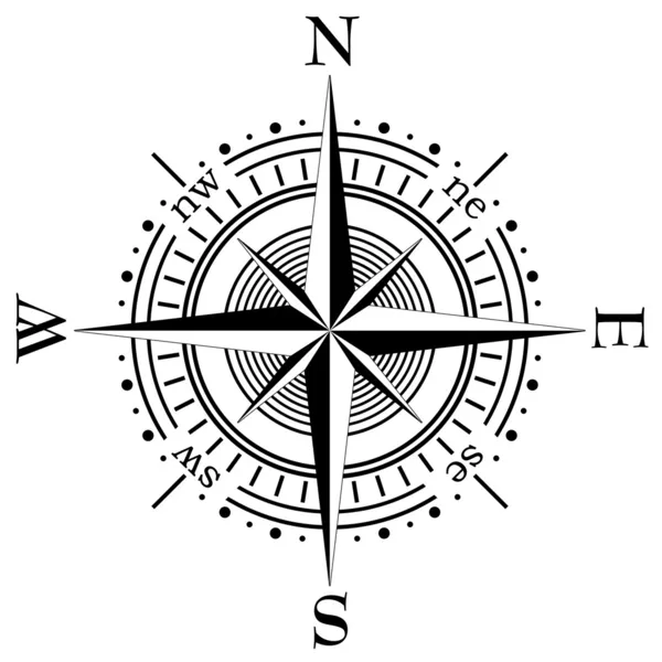 Vector: grunge compass | Grunge vector compass — Stock Vector ...