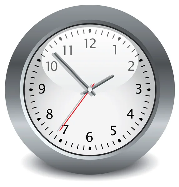 Vector gray clock — Stock Vector © dmstudio #9214082