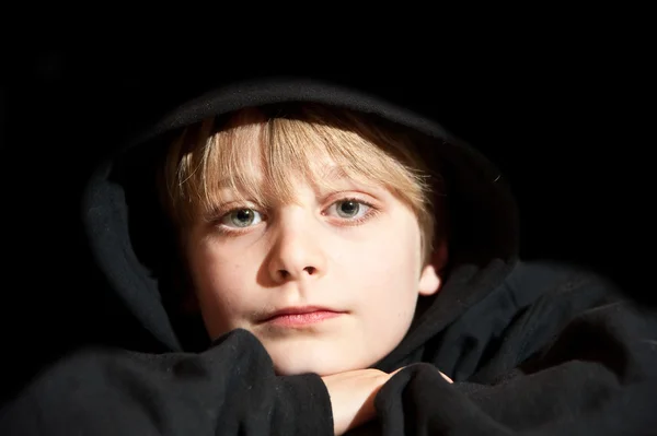 Frontal portrait of young handsome boy — Stock Photo, Image