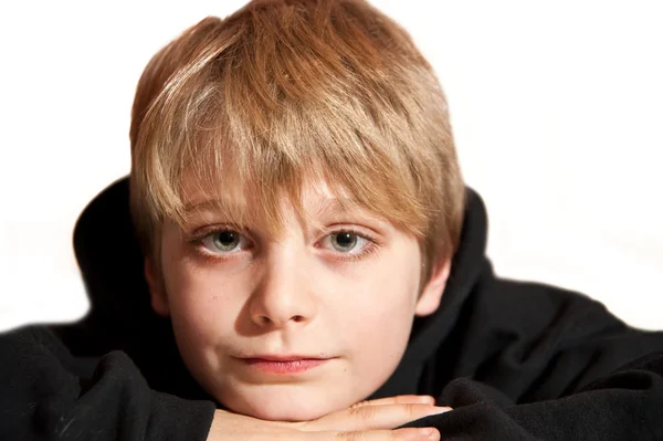 Frontal portrait of young handsome boy — Stock Photo, Image