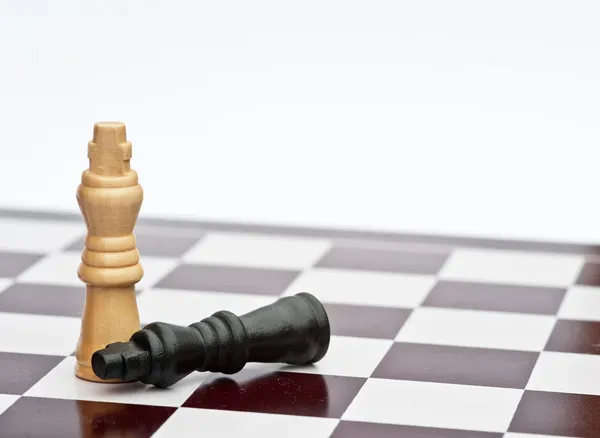 象棋游戏的战略业务概念应用程序 — 图库照片