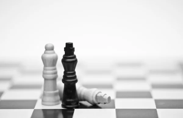 Stosowania koncepcji biznesowych strategii gry w szachy — Zdjęcie stockowe