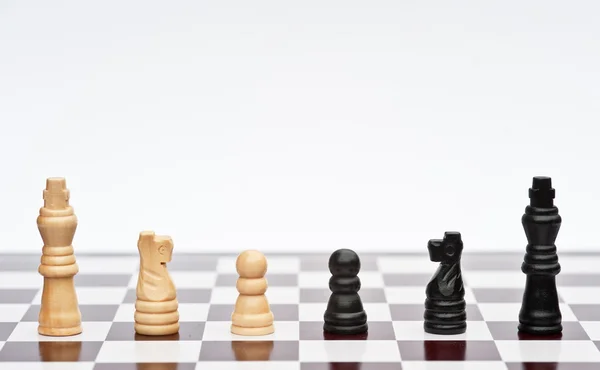 Шахматная игра стратегии бизнес-концепция приложения — стоковое фото