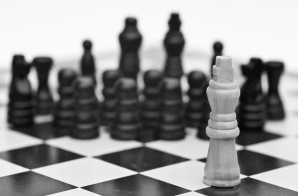Шахова гра стратегії бізнес концепції застосування — стокове фото