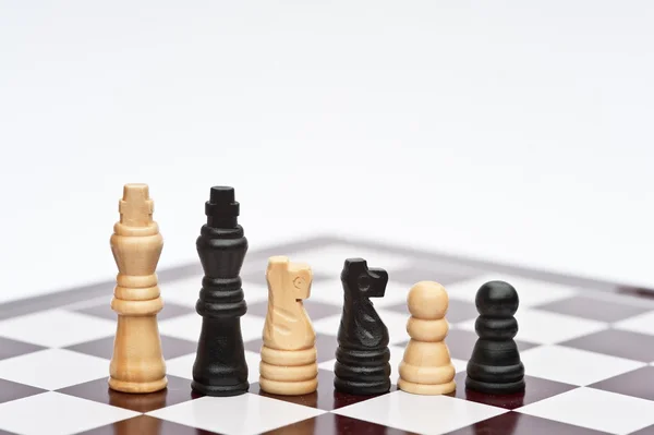 Шахматная игра стратегии бизнес-концепция приложения — стоковое фото
