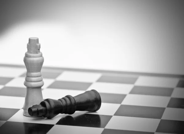 Juego de ajedrez de estrategia aplicación de concepto de negocio —  Fotos de Stock