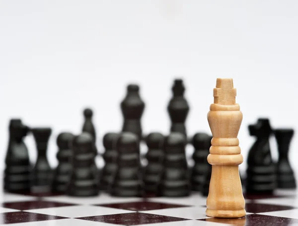 stock image Chess game of strategy business concept application