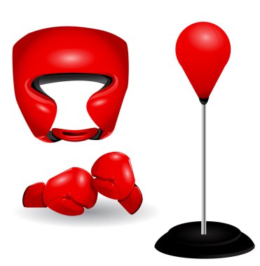 Boxing objects. clipart