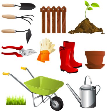 garden tools clipart