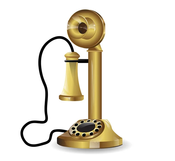 Vektör vintage telefon — Stok Vektör