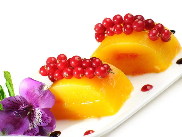 Odmiana świeże owoce jako deser — Zdjęcie stockowe