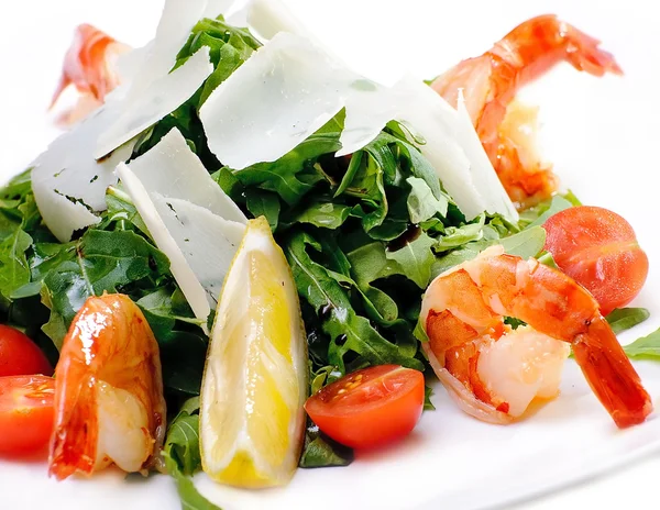 Salada de camarão, menu — Fotografia de Stock