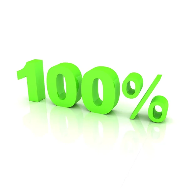 100 procent grön — Stockfoto