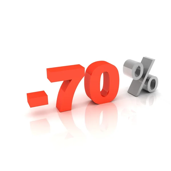 70 por cento desconto — Fotografia de Stock