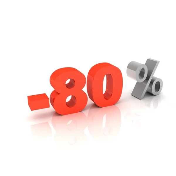 80 %-a 3D-s — Stock Fotó