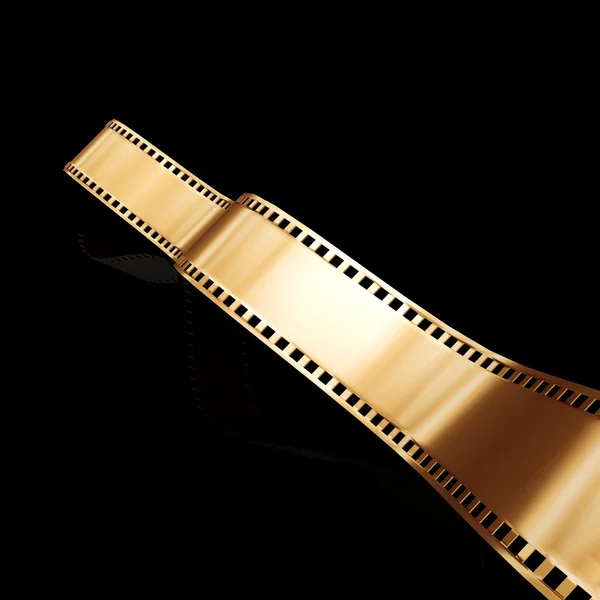Gouden 35 mm film — Stockfoto