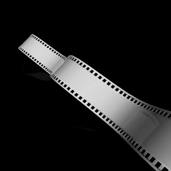 Witte strip 35 mm film — Stockfoto