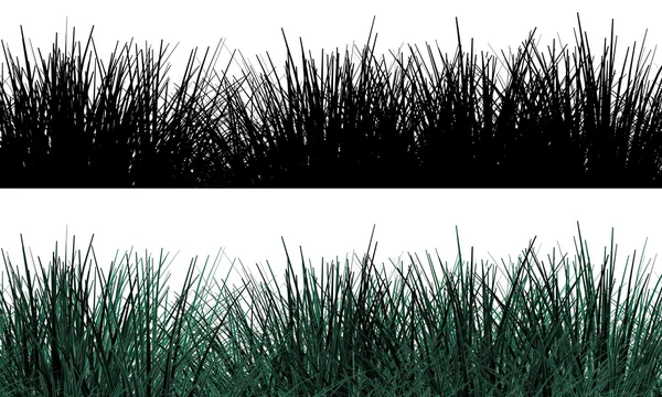 Границы травы — стоковое фото